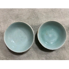 清中期霁蓝釉瓷砚_蓝釉瓷_群演古玩商店【7788旧书网】