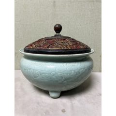 宋代影青釉刻花葵口碗-青白瓷/影青瓷-7788旧书网