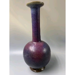 旧藏北宋钧窑紫玫红釉出戟尊尺寸：高27cm宽22.5cm_紫釉瓷_清山居【7788