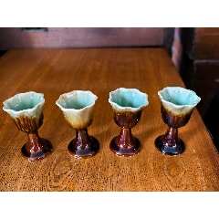 辽金时期酱釉凸花双系马挂瓶老窑瓷酒壶西夏老瓷器艺术品古董古玩_酱釉