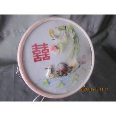 70-80年代手工拼贴羽毛挂画-羽毛画-7788红宝书