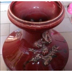 郎窑红瓷水盂，大清光绪年制。_红釉瓷_一品状元【7788红宝书】