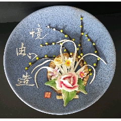 福建会馆游长子造粉彩福禄寿三星瓷塑_雕塑瓷/瓷雕_东来号【7788旧书网】