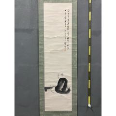 吴道子精品手绘老绢敬佛图，吴道子唐代著名画家书法家，世人尊称，画圣