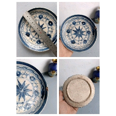中国　香合　清朝時代　青華 晚清民国三足全品双龙戏珠大香炉_青花瓷_东瓯万宝斋【7788旧书网】