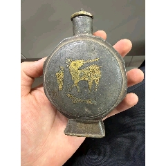 清代六角镶铜白锡壶-锡壶/锡器-7788旧书网