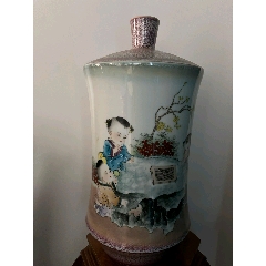 旧藏北宋钧窑葡萄紫釉四方冲天耳炉尺寸：高10.5cm宽13.5cm_花釉/窑变瓷