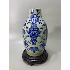 A06446-清康熙青花花卉大碗_青花瓷_沐轩阁【7788旧书网】