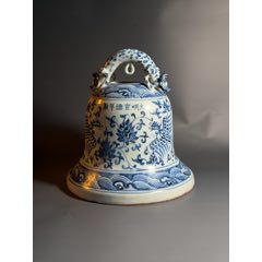 全品民国青花松鶴延年18.8CM海口碗_青花瓷_祝桥古玩【7788旧书网】