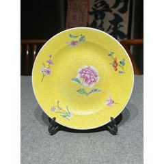 清晚期（日本国）仿明红绿彩缠枝莲纹梅瓶_旧瓷器_宜趣收藏【7788红宝书】
