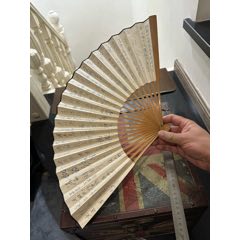 日本折扇昭和时期京都十松屋福井谨制武士扇御舞扇_其他扇子_老弄堂