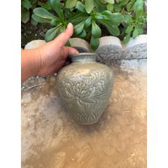 金元时期酱釉旋纹三足炉完整尺寸见图-其他文房用具-7788红宝书