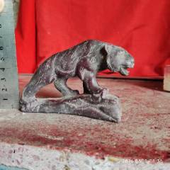 アンティーク　清代・石材彫刻　獅子　ヴィンテージ　レア 唐风格青石狮子高21cm 宽12cm 厚12cm 待售pm #antique #interiordecor