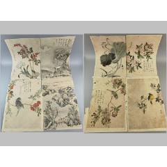 八大山人纸本立轴（猫戏双鱼图）_花鸟国画原作_古韵文房馆【7788旧书网】