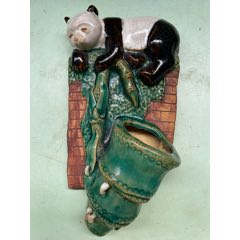 福建会馆游长子造粉彩福禄寿三星瓷塑_雕塑瓷/瓷雕_东来号【7788旧书网】