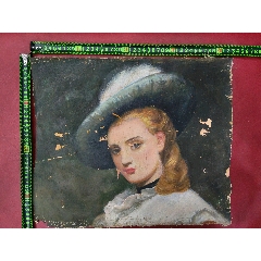 油画原画　30cm 「格子小人」 油画原画_全部_在线交易【7788收藏__收藏热线】