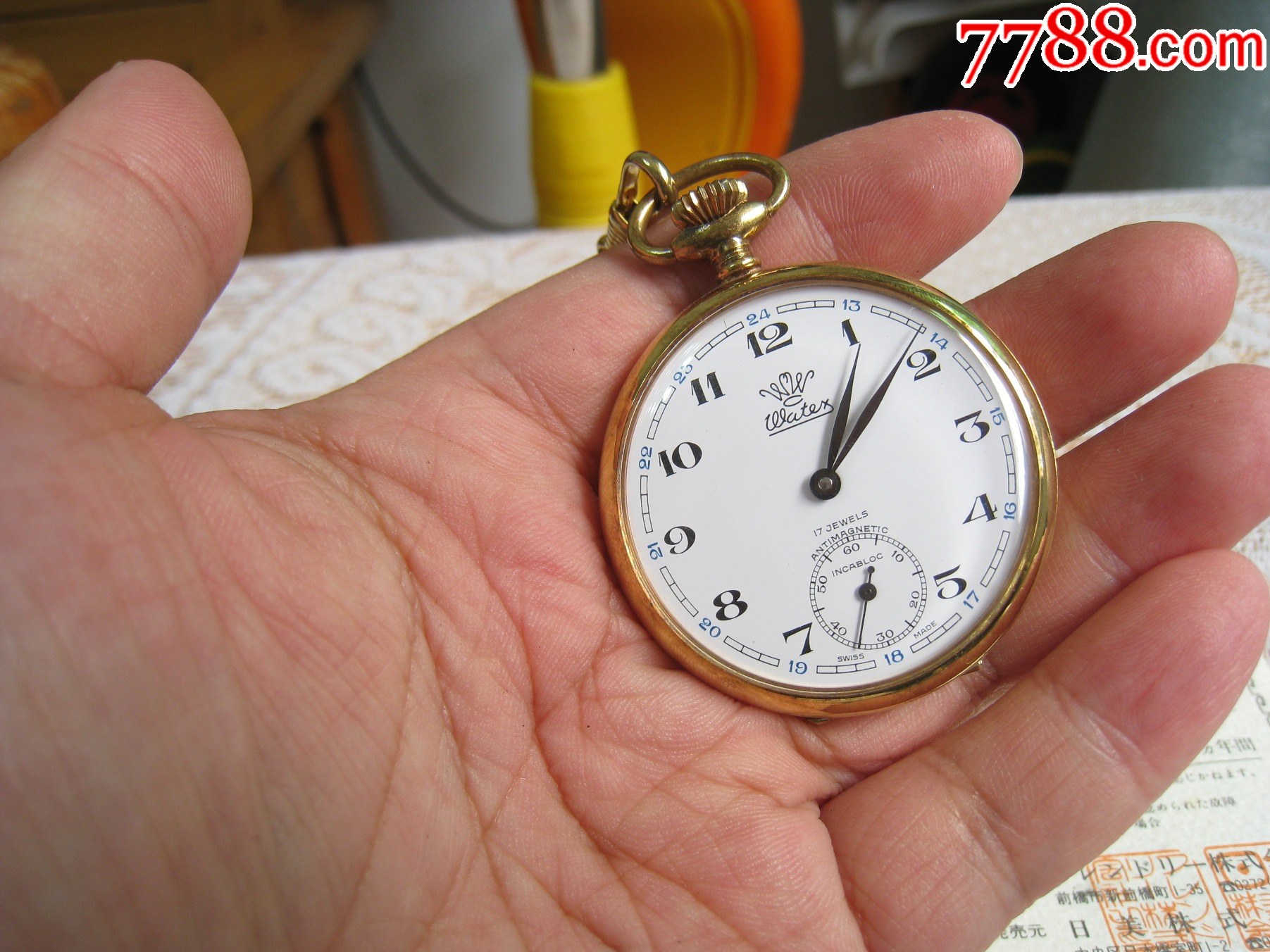 瓦特6497包金瑞士懷表【手動機械】男好品_價格360元_第7張_