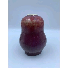 清晚民国均窑小花瓶，_红釉瓷_陕北古玩【7788旧书网】