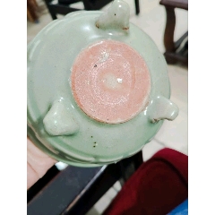 中国宋代青瓷盖碗，茶器。 闻德评级85分宋代青釉芒口碗，直径15.5公分，全品_青白瓷/影青瓷_齐鲁