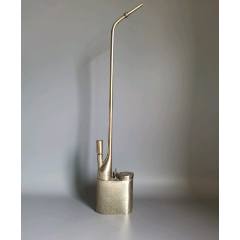 清代铜胎掐丝珐琅花卉六方水烟袋_水烟壶/烟袋_青花瓷迷【7788旧书网】