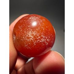 极品朱砂虎牙天珠-玛瑙-7788红宝书