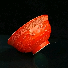 红釉鹿头尊-红釉瓷-7788铜器收藏