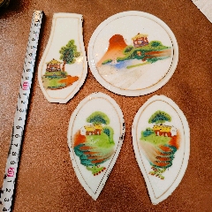 景德镇釉上彩/粉彩/仕女游园瓶_旧瓷器_怀旧时光古玩店【7788红宝书】