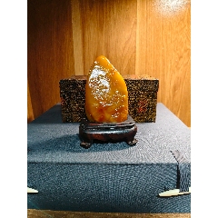 旧藏田黄石瑞兽手串a23s15f_寿山石_南风古照【7788旧书网】