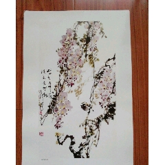 宫本武藏，名品复制印刷《枯木鸣鵙图》国画书法古玩字画装饰挂画。原配