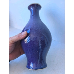 旧藏北宋钧窑紫玫红釉出戟尊尺寸：高27cm宽22.5cm_紫釉瓷_清山居【7788