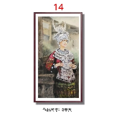 吴道子精品手绘老绢敬佛图，吴道子唐代著名画家书法家，世人尊称，画圣