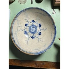 康熙康熙仿明青花碗，落款“大明成化年制”_青花瓷_明眸皓齿【7788旧书网】