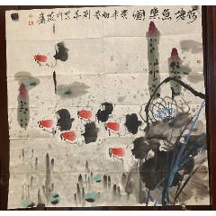 复山，清代时期文人画中堂《墨兰图》国画书法古玩字画。纸本纸裱画心
