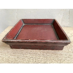 古董老黄花梨家具托盘古代老货清代海南黄花梨瘿木文盘茶盘老木器_木盘