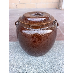 江豆红一把抓茶水壶_酱釉瓷/紫金釉_茗古屋【7788旧书网】