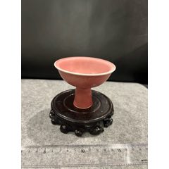 红釉水盂。大清雍正年制款。_红釉瓷_一品状元【7788红宝书】