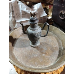 567.清代潮阳名家《颜顺利》六角锡茶叶罐_锡壶/锡器_行行行书店【7788