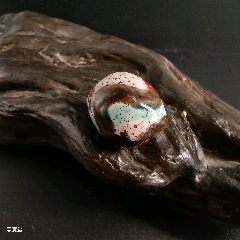 精品藏传爆老红三眼老天珠_天珠_天水如冰色【7788红宝书】