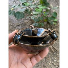 宋代定窑黑釉净水瓶_黑瓷/酱釉瓷_天空的乌鸦【7788旧书网】