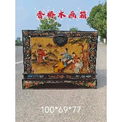 中国アンティーク 樟木箱 くすのき収納ボックス 彫刻入り 樟木箱，独板整料，五面雕刻，纯手工雕刻，完整包老，存放衣服字画首选