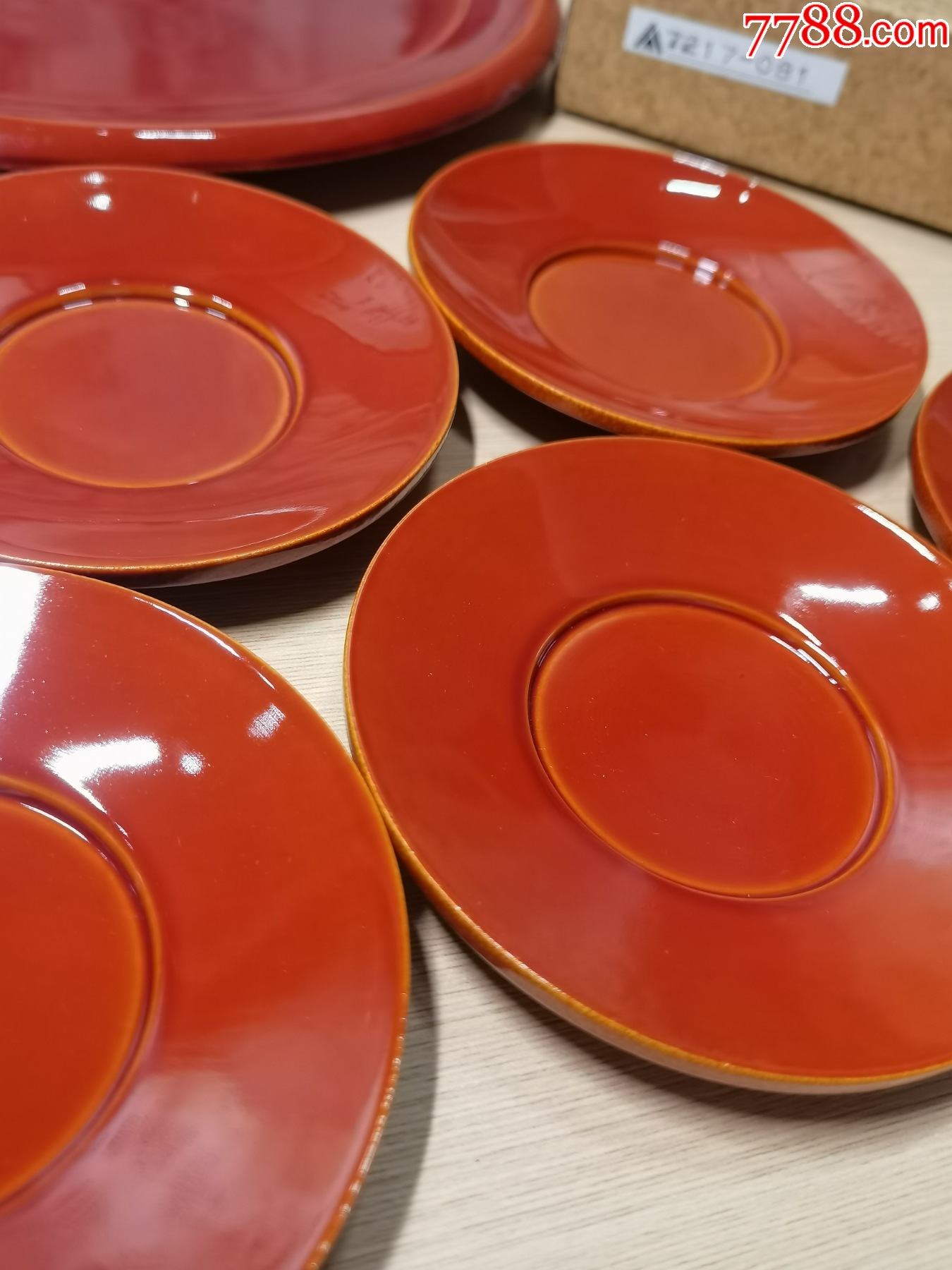 回流木胎赤紅大漆茶具一套（全新全品帶原盒）_價格168元_第4張_7788商城__七七八八商品交易平臺(7788.com)