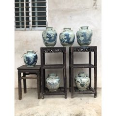 清代青花龙纹壶清代青花壶清代壶清代酒壶清代青花罐老酒壶老青花壶老青