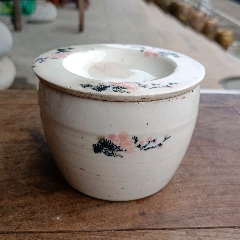 清同治粉彩麒麟送子人物大号冬瓜罐_旧瓷器_青花瓷迷【7788旧书网】