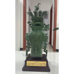 日本昭和【福寿】青铜花瓶_铜壶/铜瓶_桑子靓号【7788旧书网】