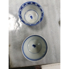 ◇天香楼◇清代 青花皿(古染) 唐物AB2887 清代青花香炉一个（实价）_
