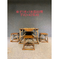 清代木器黄花梨竹节套几_木桌/几/案_年年红古玩商店【7788红宝书】