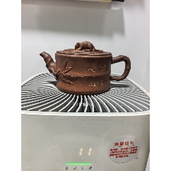 067 骨董品　朱泥南瓜急須　茶壶 　　高建芳製 工艺大师高建芳南瓜壶_紫砂壶_可可收藏【7788旧书网】