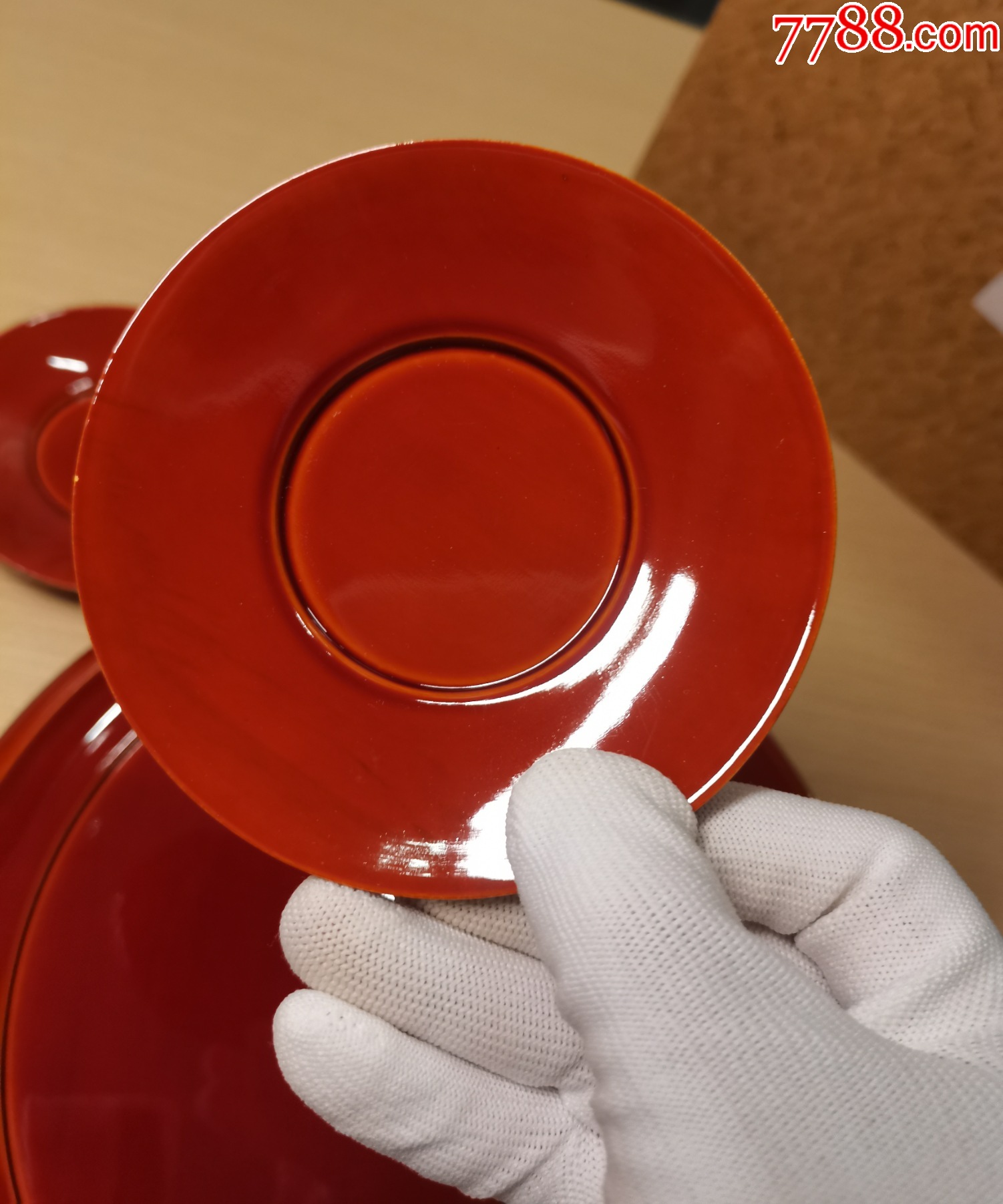回流木胎赤紅大漆茶具一套（全新全品帶原盒）_價格168元_第9張_7788商城__七七八八商品交易平臺(7788.com)