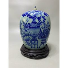 晚清民国三足全品双龙戏珠大香炉_青花瓷_东瓯万宝斋【7788旧书网】