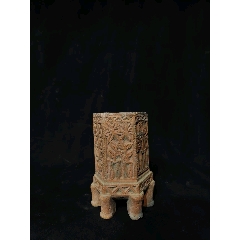 海南黄花梨笔筒一个_笔筒/笔洗/笔具_荣庭古玩杂货铺【7788收藏】